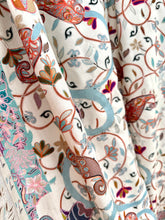 Load image into Gallery viewer, Cashmere embroidered, off white/bright colors

