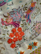 Load image into Gallery viewer, Cashmere embroidered, off white/bright colors
