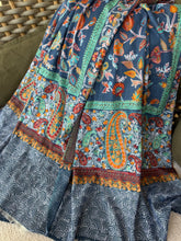 Load image into Gallery viewer, Cashmere embroidered, blue/green colors
