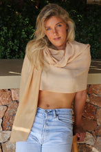 Load image into Gallery viewer, Wool degrade scarf, sand
