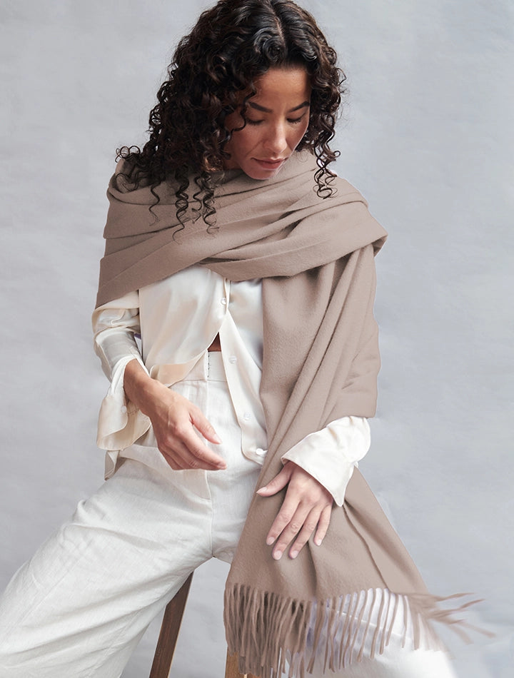 Must Have Basic big cashmere scarf Nooson Cashmere